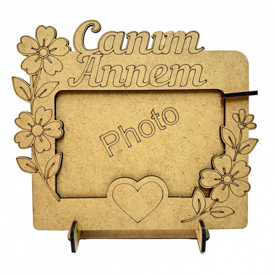 Ahşap Boyama Seti Anneler Günü Çerçeve Model2