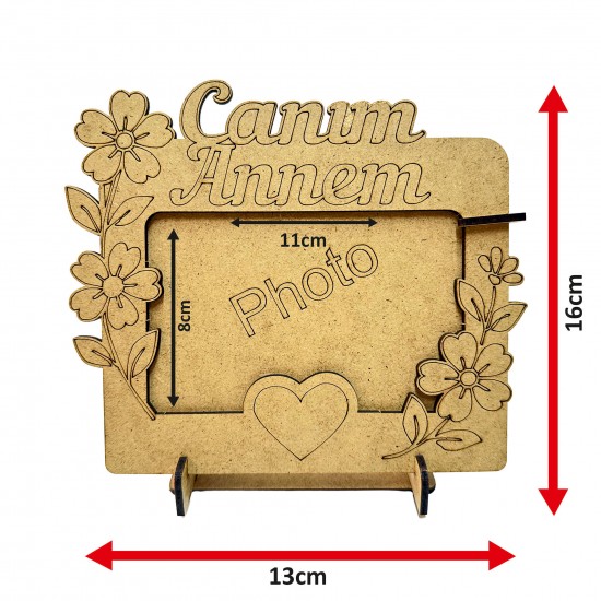 Ahşap Boyama Seti Anneler Günü Çerçeve Model2