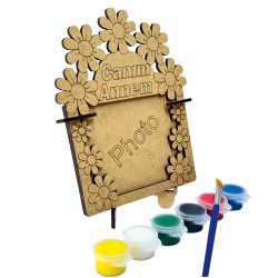 Ahşap Boyama Seti Anneler Günü Çerçeve Model3
