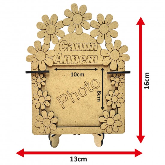 Ahşap Boyama Seti Anneler Günü Çerçeve Model3